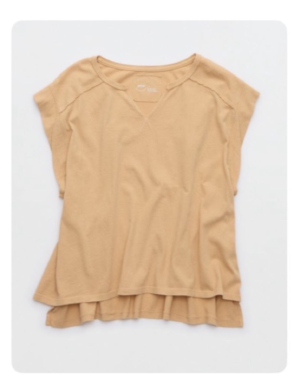 Aerie Summer Breeze Notch Neck T-Shirt